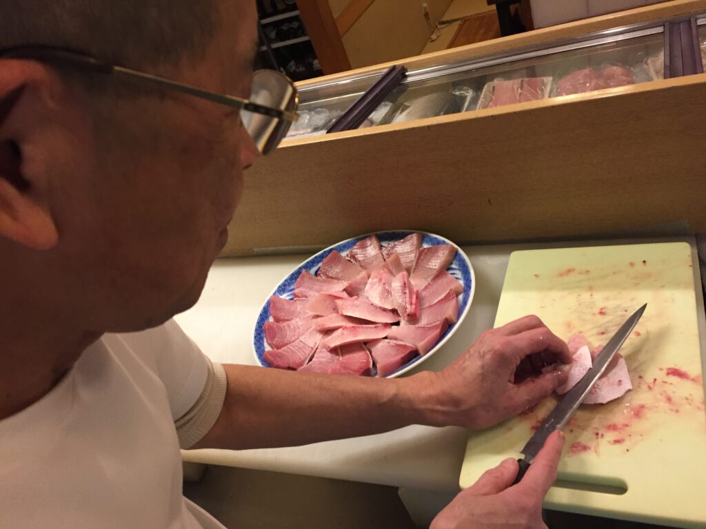 ぶりしゃぶの調理